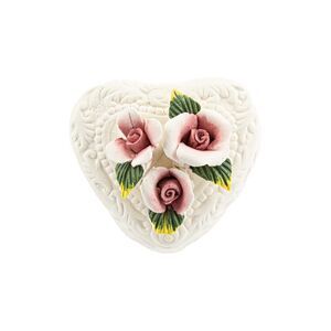 Heart Shaped Ceramic Trinket Box